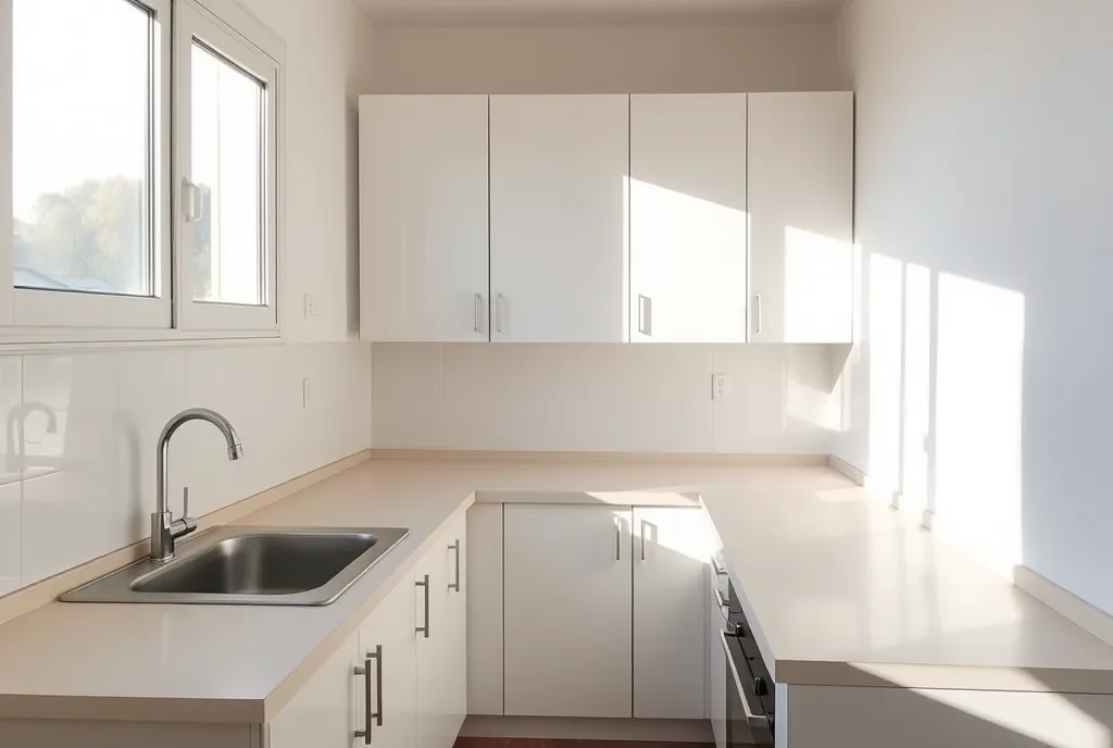 Cocina desinfectada de una vivienda